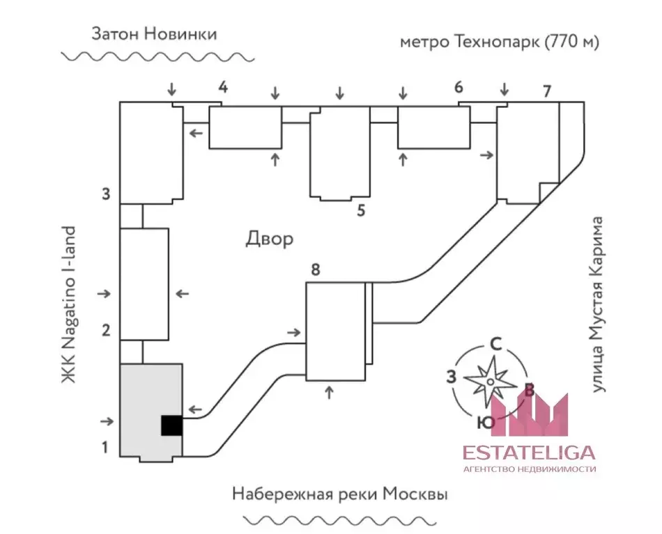 1-к кв. Москва Вау жилой комплекс (40.3 м) - Фото 0