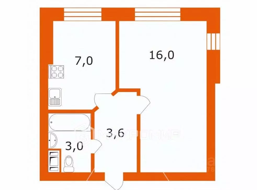 1-к кв. Санкт-Петербург Дачный просп., 19К1 (30.0 м) - Фото 2