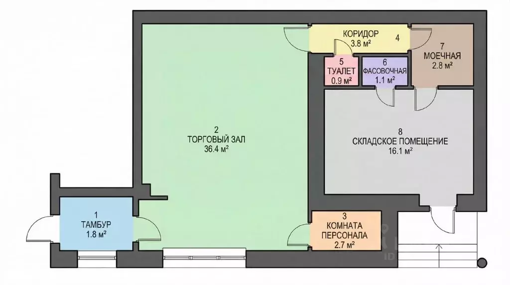 Торговая площадь в Воронежская область, Семилукский район, Латная рп ... - Фото 2