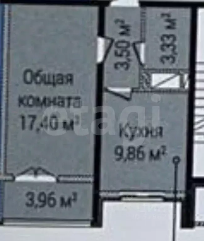 1-к кв. Дагестан, Махачкала ул. Времена Года, 7Б (38.0 м) - Фото 2