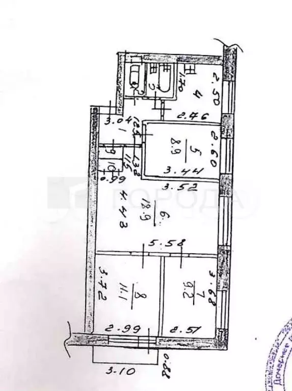 4-к. квартира, 61 м, 3/5 эт. - Фото 0