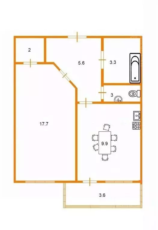 1-к кв. Санкт-Петербург Парашютная ул., 23к1 (40.5 м) - Фото 1