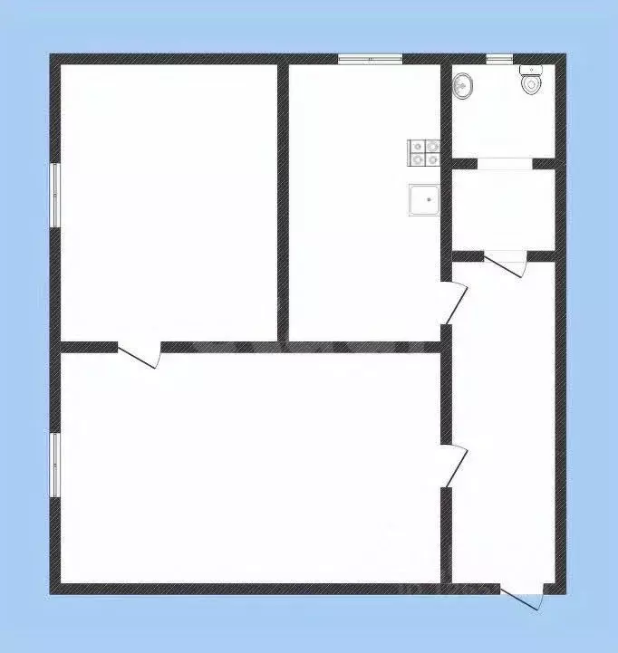 2-к кв. Костромская область, Нерехта Нерехтская ул., 42 (37.2 м) - Фото 1