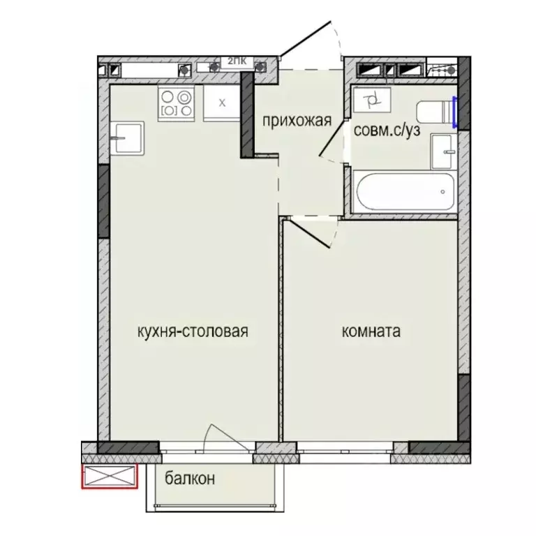 1-к кв. Удмуртия, Ижевск Культбаза жилрайон, 8-й мкр, Ежевика жилой ... - Фото 0