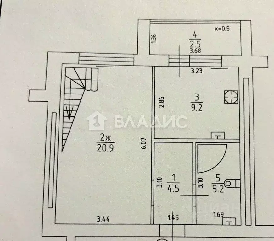 3-к кв. Калининградская область, Калининград ул. Виктора Гакуна, 8 ... - Фото 2