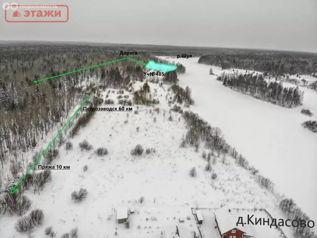 Участок в Республика Карелия, Пряжинское городское поселение, деревня ... - Фото 2