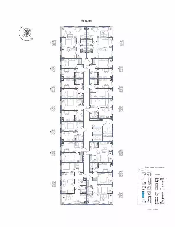 1-комнатная квартира: Волгоград, жилой квартал Новый (32.2 м) - Фото 1