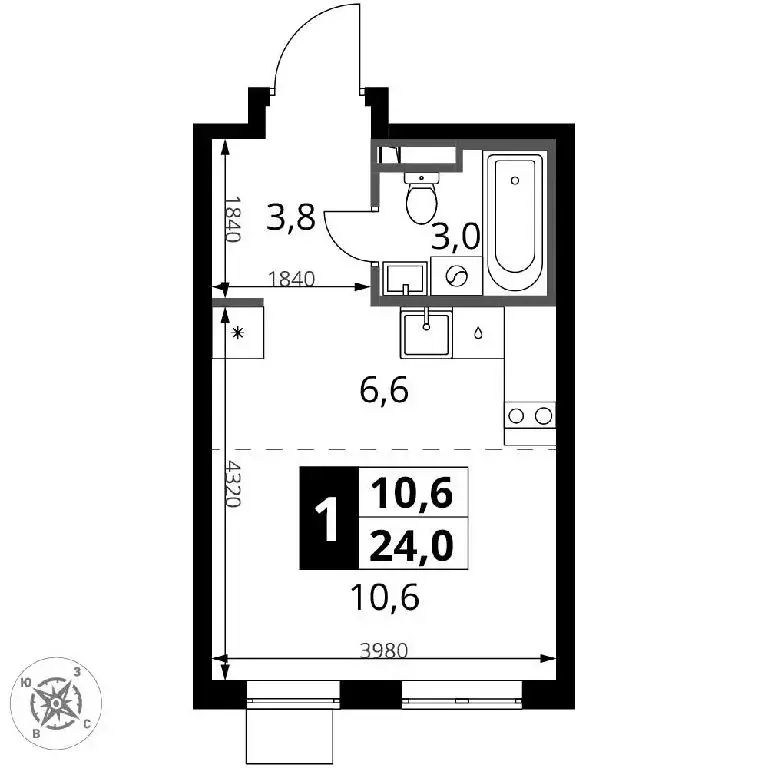 Продается студия - Фото 1