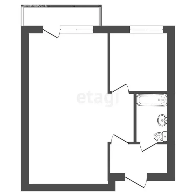 1-комнатная квартира: Воронеж, улица Чебышева, 11 (31.9 м) - Фото 1