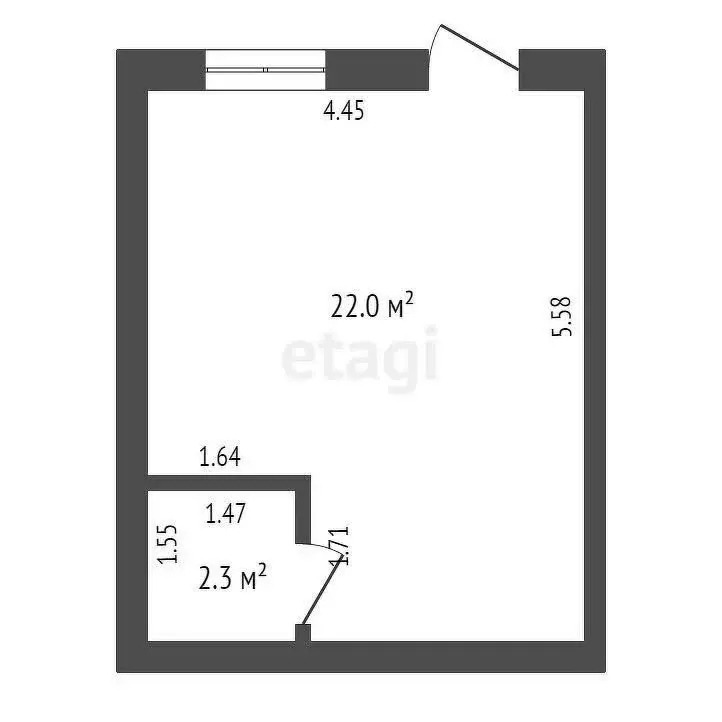 Офис (24.3 м) - Фото 1