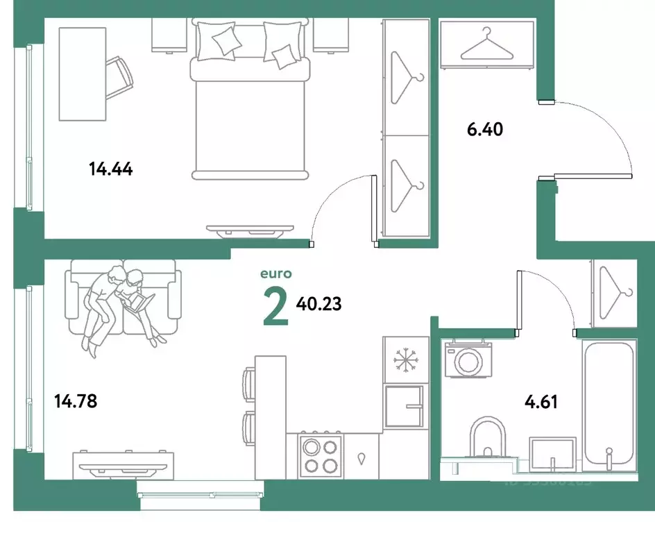 2-к кв. Свердловская область, Екатеринбург муниципальное образование, ... - Фото 1