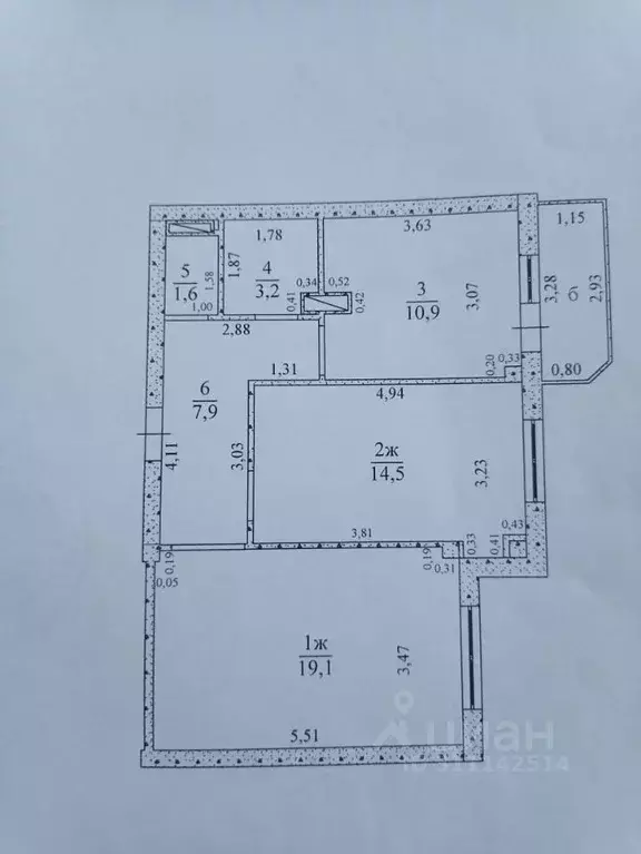 2-к кв. Ульяновская область, Ульяновск Самарская ул., 25к1 (57.0 м) - Фото 0