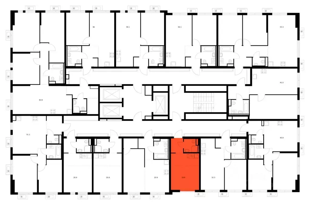 Студия Московская область, Мытищи Яуза Парк жилой комплекс (19.8 м) - Фото 2