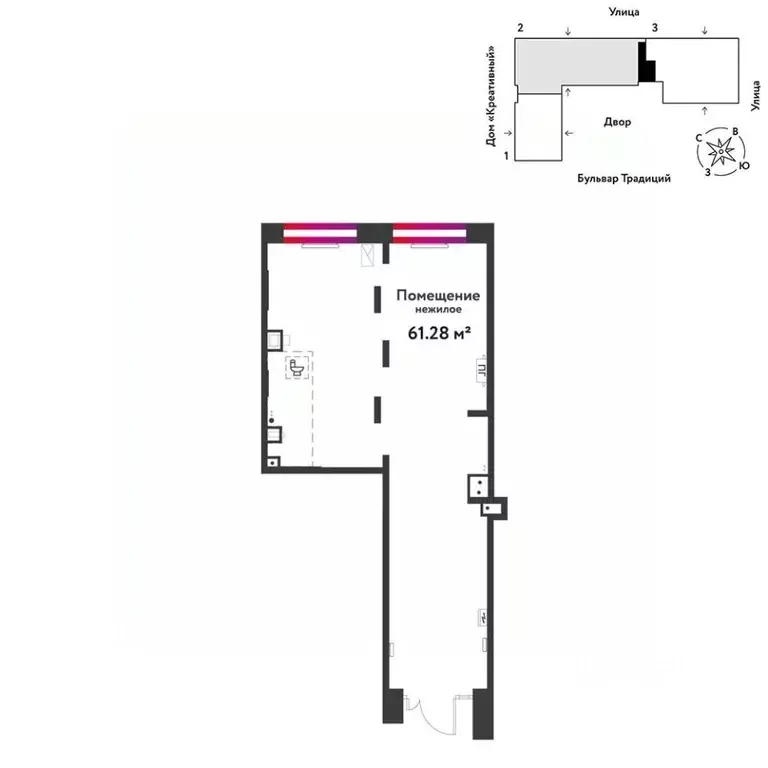 Торговая площадь в Тюменская область, Тюмень ул. Андрея Кореневского, ... - Фото 1