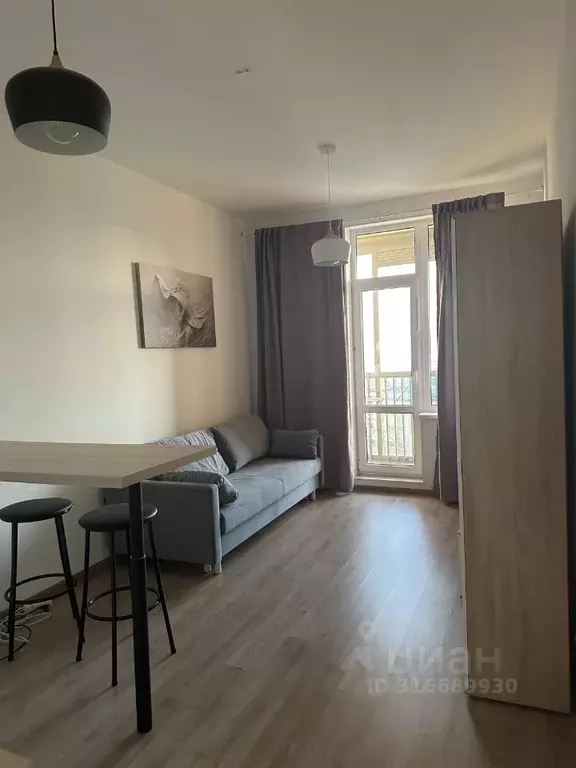 Студия Санкт-Петербург Новолитовская ул., 12 (25.0 м) - Фото 1