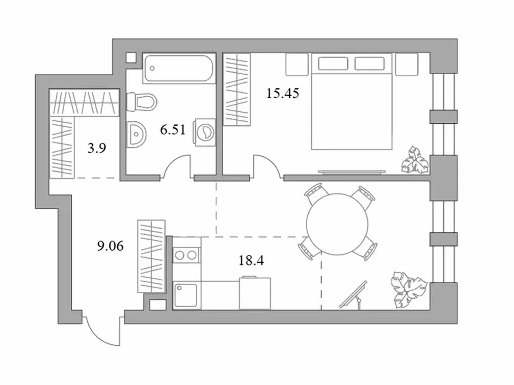 1-комнатная квартира: Москва, ул. Дубининская (53.32 м) - Фото 1