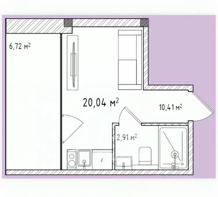 Студия Крым, Сакский район, с. Штормовое ул. Набережная, 30 (20.04 м) - Фото 2