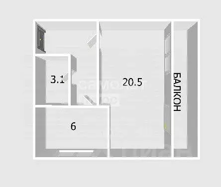 1-к кв. Санкт-Петербург Народная ул., 48 (35.0 м) - Фото 2