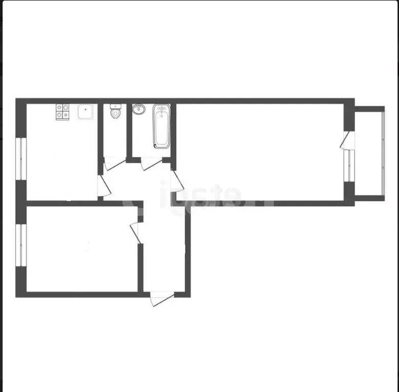 2-комнатная квартира: Юрга, Фестивальная улица, 4 (48.4 м) - Фото 1