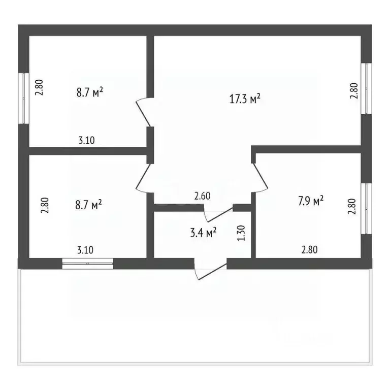 Дом в Калужская область, Тарусский район, Некрасово с/пос, д. ... - Фото 2