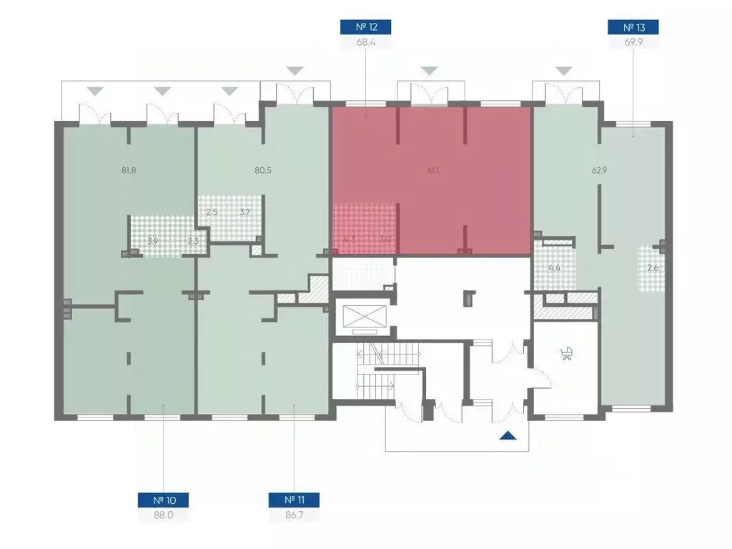 Офис в Санкт-Петербург пос. Шушары, Пулково Лэйк жилой комплекс (68 м) - Фото 2