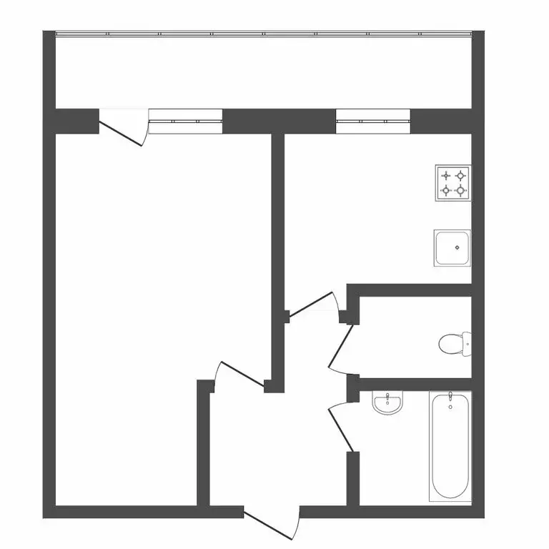 1-комнатная квартира: Тюмень, улица 30 лет Победы, 115А (30 м) - Фото 1
