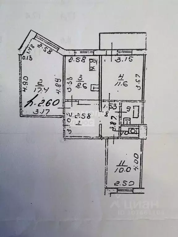 3-к кв. Липецкая область, Липецк ул. П.И. Смородина, 20 (64.0 м) - Фото 1