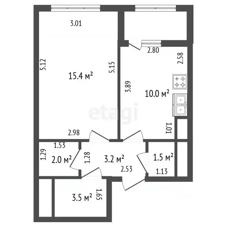 1-к кв. Санкт-Петербург Планерная ул., 89 (35.6 м) - Фото 2
