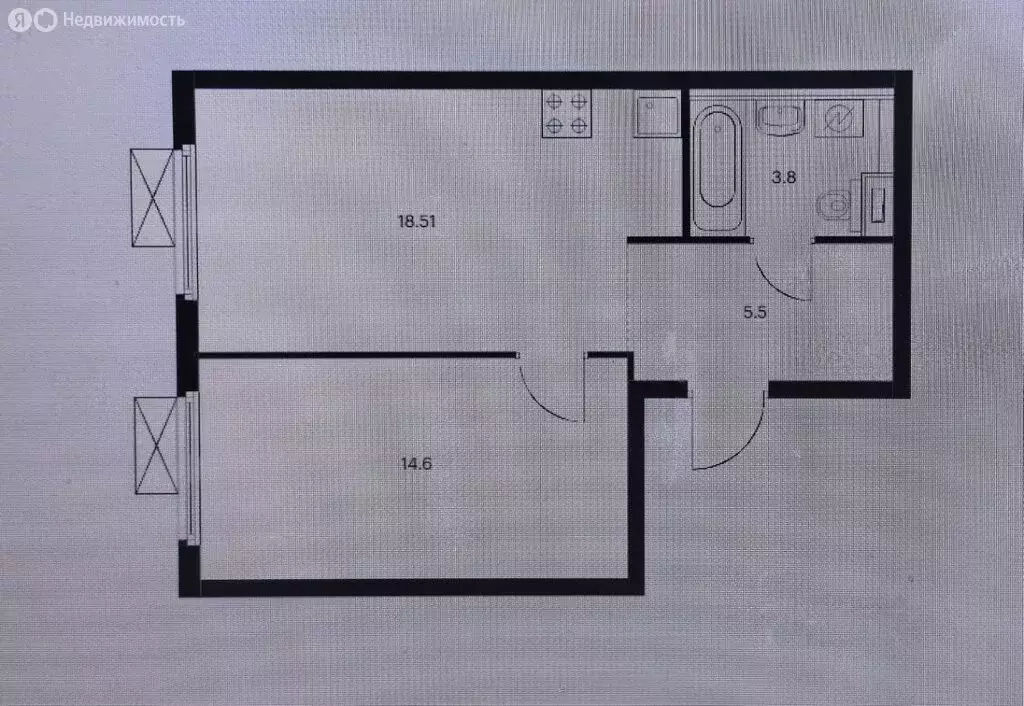 1-комнатная квартира: Москва, Новохохловская улица, 15к3 (42 м) - Фото 1