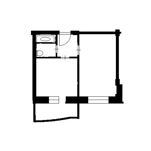 1-к кв. Новосибирская область, Новосибирск ул. Галущака, 4 (35.0 м) - Фото 2