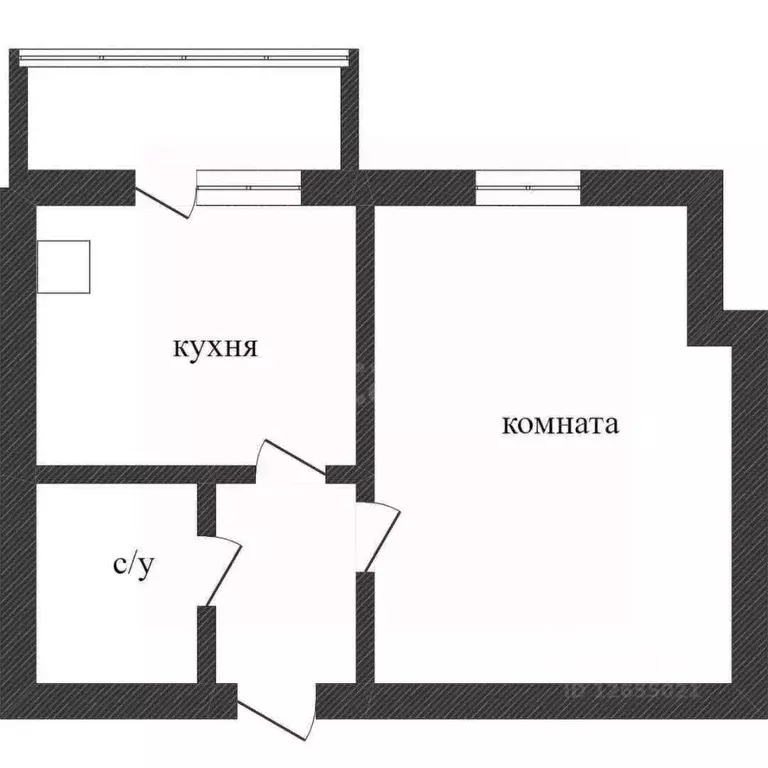 Студия Костромская область, Кострома Панинская ул., 2к3 (27.7 м) - Фото 2
