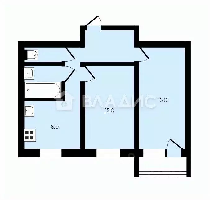 2-к кв. Ивановская область, Гаврилов Посад ул. Горького, 3 (40.0 м) - Фото 2