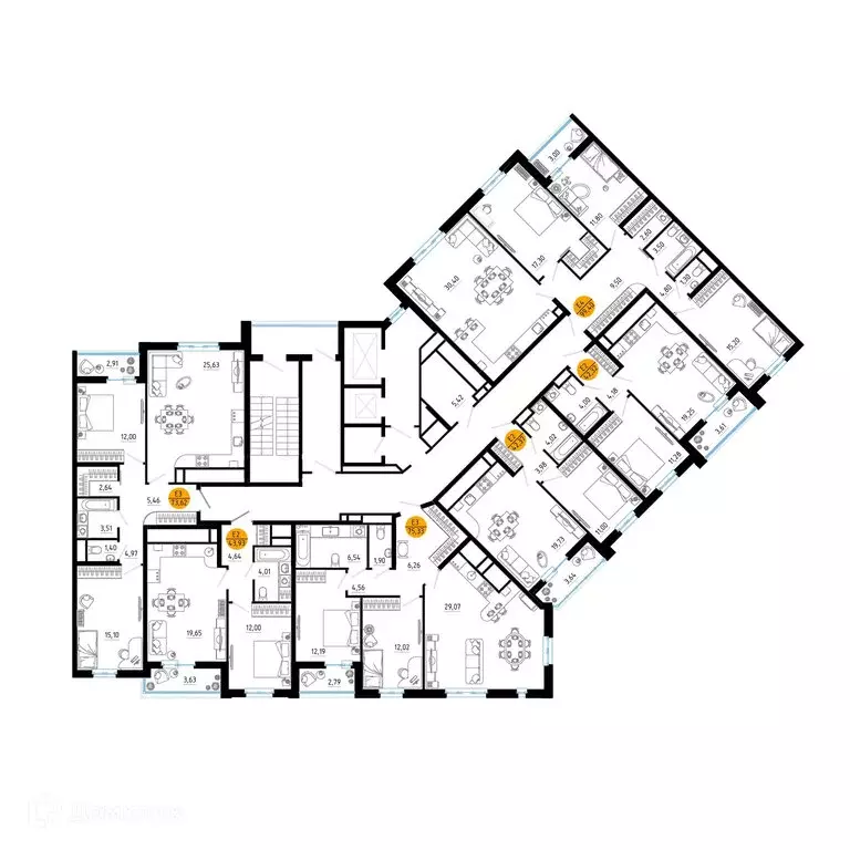 3-комнатная квартира: Рязань, улица Земнухова, 3 (99.4 м) - Фото 1