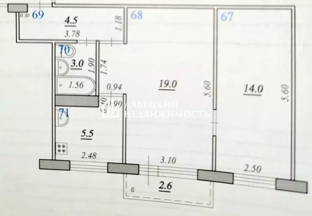 2-к кв. Самарская область, Самара пер. 2-й Безымянный, 3А (46.0 м) - Фото 2