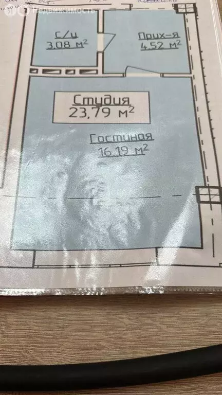 Квартира-студия: Хасавюрт, улица Калинина, 4 (23.8 м) - Фото 2