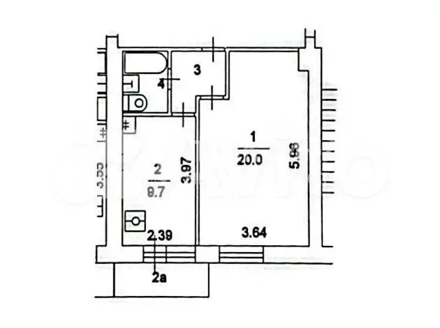 1-к. квартира, 35,1 м, 9/12 эт. - Фото 0