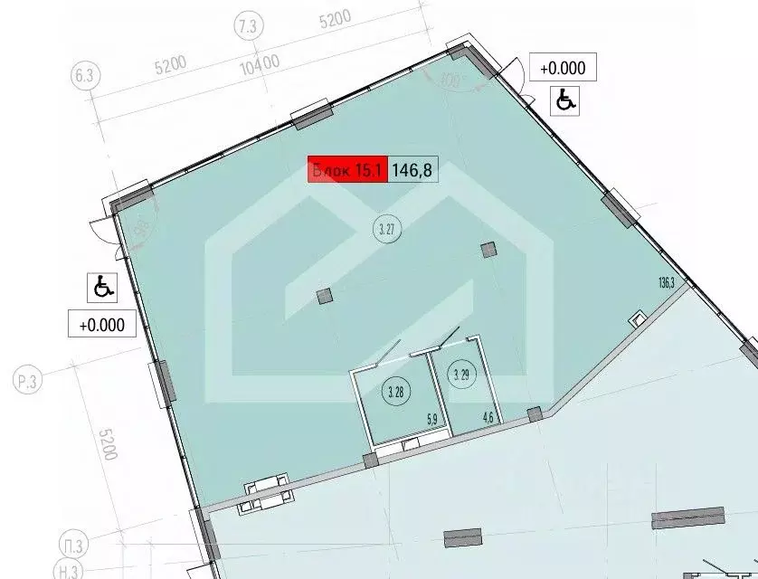 Торговая площадь в Москва Союз жилой комплекс, к3 (147 м) - Фото 2
