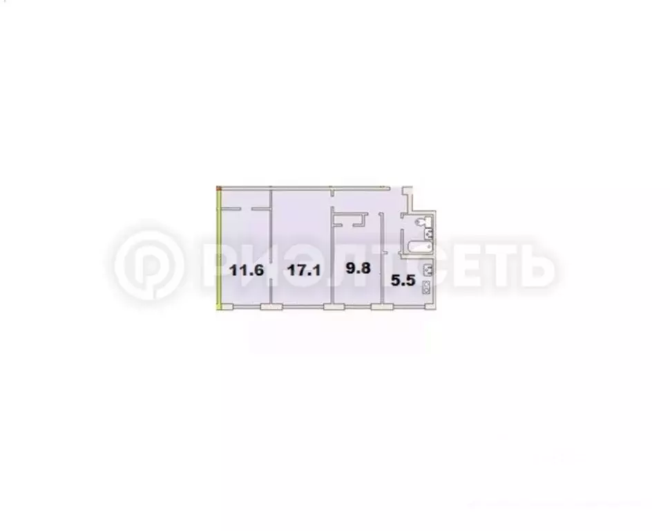 3-к кв. Мурманская область, Мурманск ул. Свердлова, 8к5 (56.4 м) - Фото 1