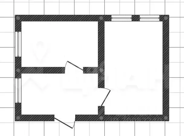 2-к кв. Курская область, Курск Республиканская ул., 8 (40.6 м) - Фото 2