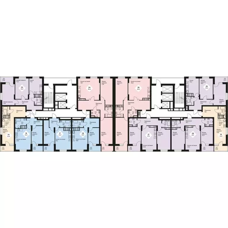 2-комнатная квартира: Екатеринбург, жилой район Эльмаш, жилой комплекс ... - Фото 2