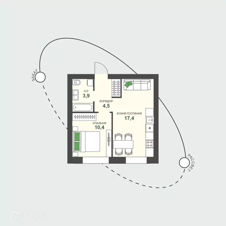 Продаётся 1-к квартира, 36.2 м - Фото 0