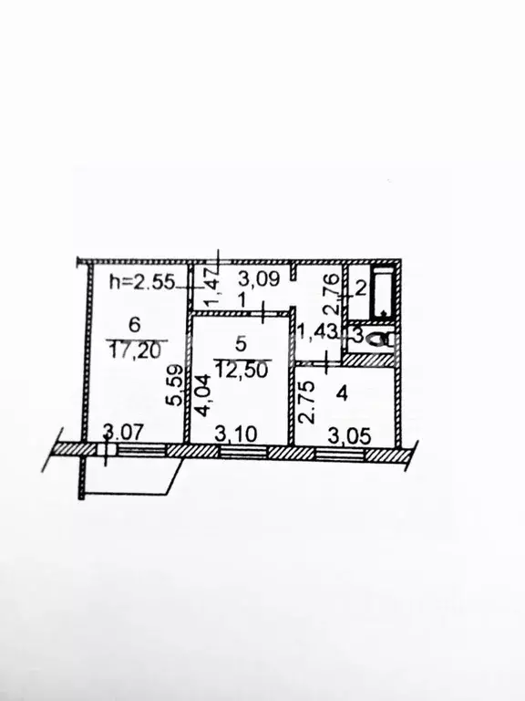 2-к кв. Чувашия, Чебоксары Ярмарочная ул., 11к1 (52.9 м) - Фото 1
