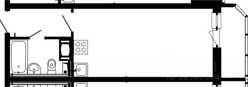 1-к кв. Ленинградская область, Всеволожский район, Заневское городское ... - Фото 1