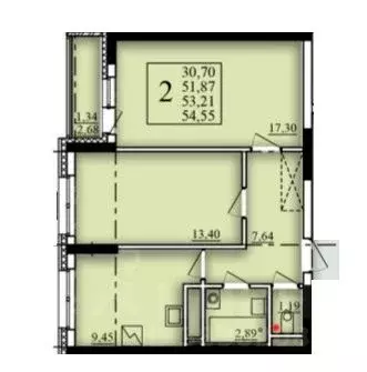 2-к кв. Башкортостан, Уфа Затон-Восточный жилрайон, Паруса жилой ... - Фото 1