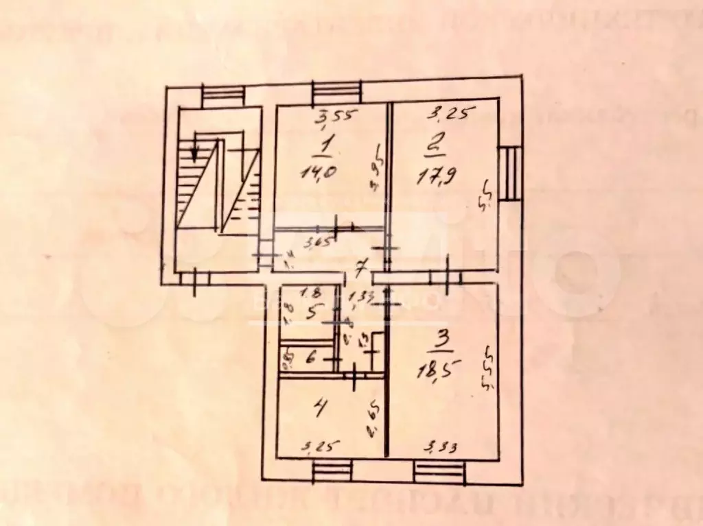 3-к. квартира, 72,5 м, 3/4 эт. - Фото 0