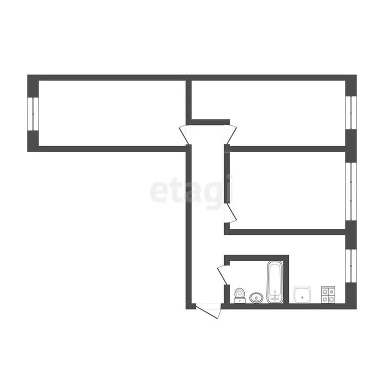 3-комнатная квартира: Саранск, Серадзская улица, 12 (57.5 м) - Фото 0