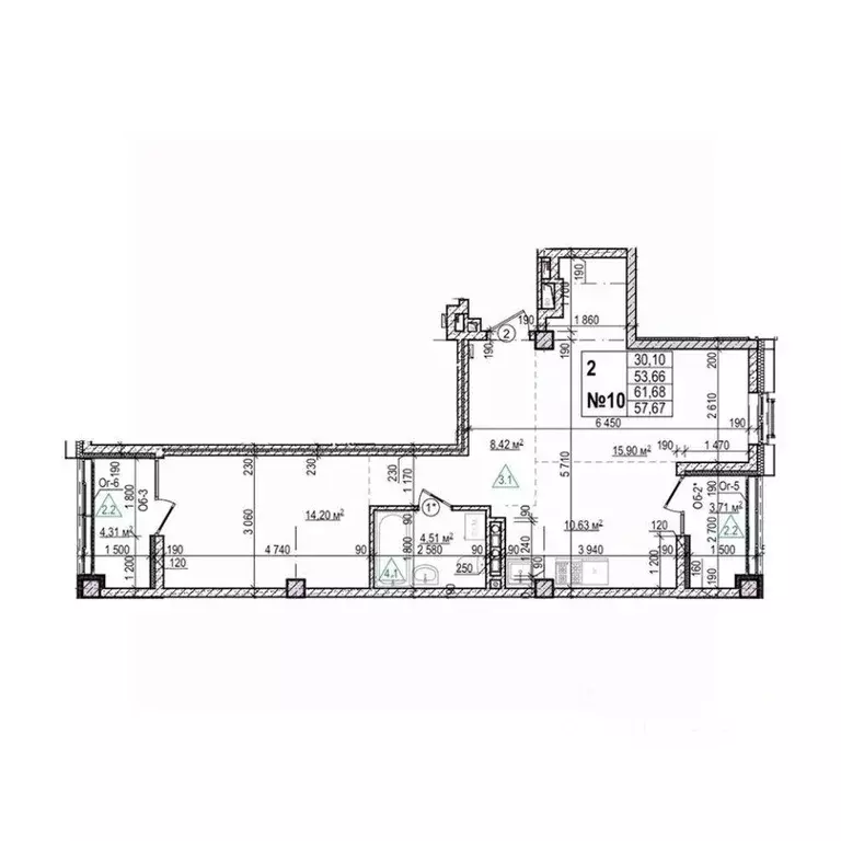 2-к кв. Приморский край, Уссурийск Семь Ветров мкр, Уссури Парк жилой ... - Фото 1