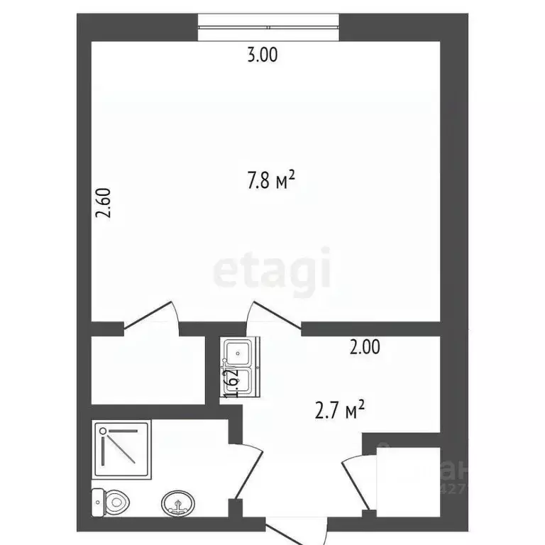 Комната Архангельская область, Архангельск Ленинградский просп., 333к1 ... - Фото 1