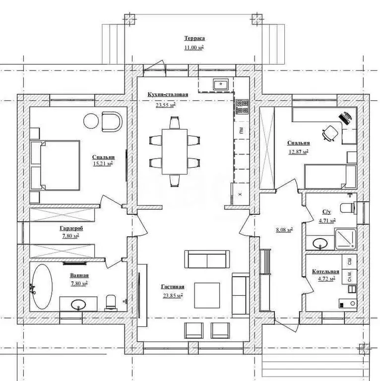 Дом в село Озёрки, 2-й Приозёрный переулок (108 м) - Фото 1