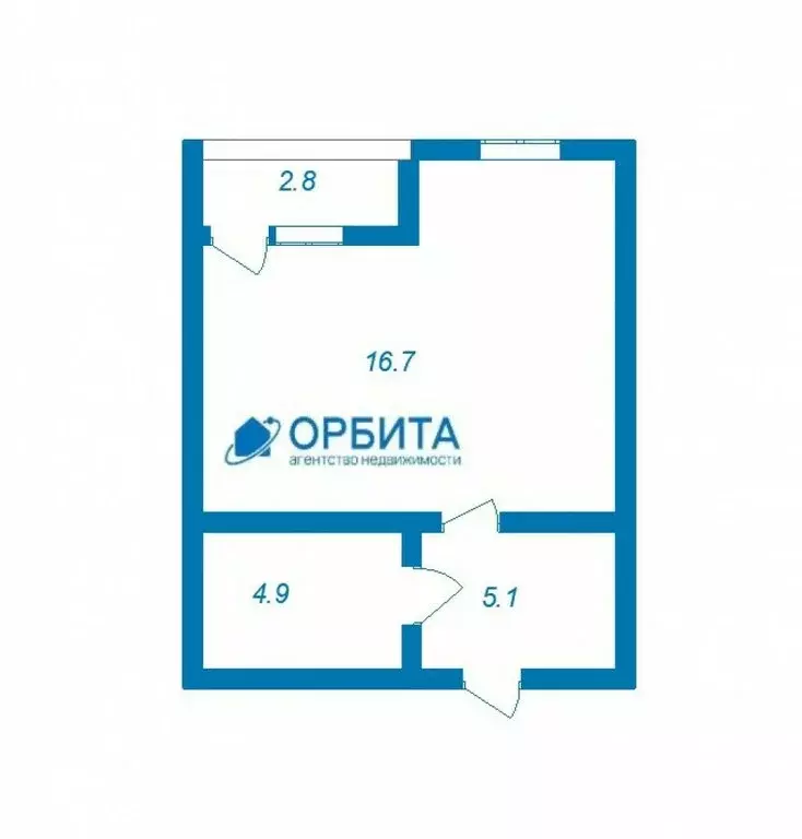 Квартира-студия: Тюмень, улица Павла Никольского, 8 (33 м) - Фото 0
